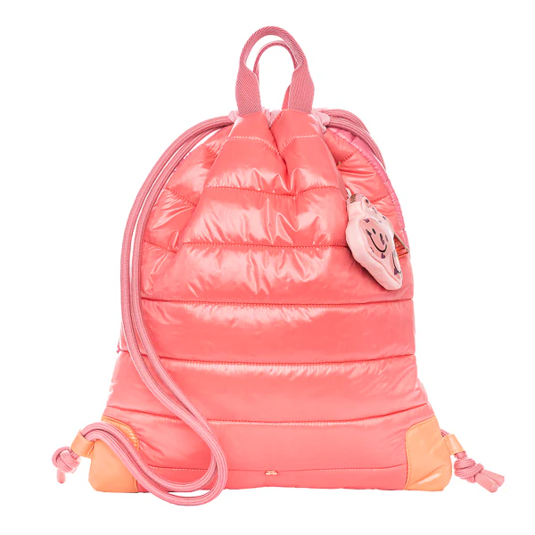 Jeune Premier - plecak worek dziecięcy Puffer Pink