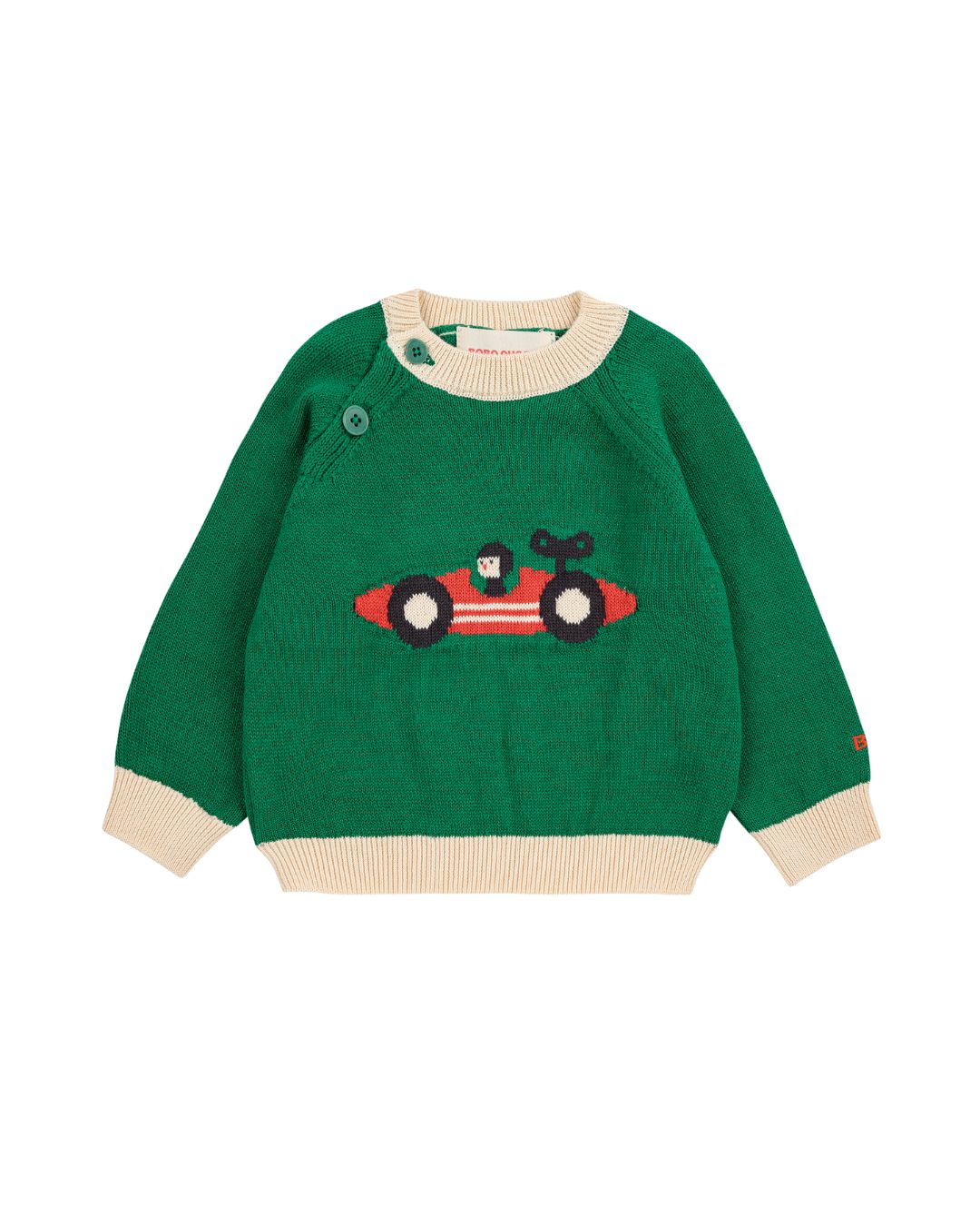 BOBO CHOSES - stylizacja niemowlęca z półśpiochami Race Car