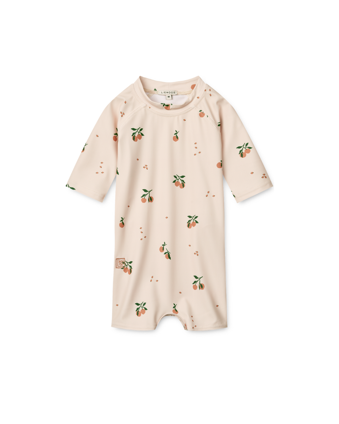 Liewood - kombinezon kąpielowy na krótki rękaw UV Thor Baby peach sea shell