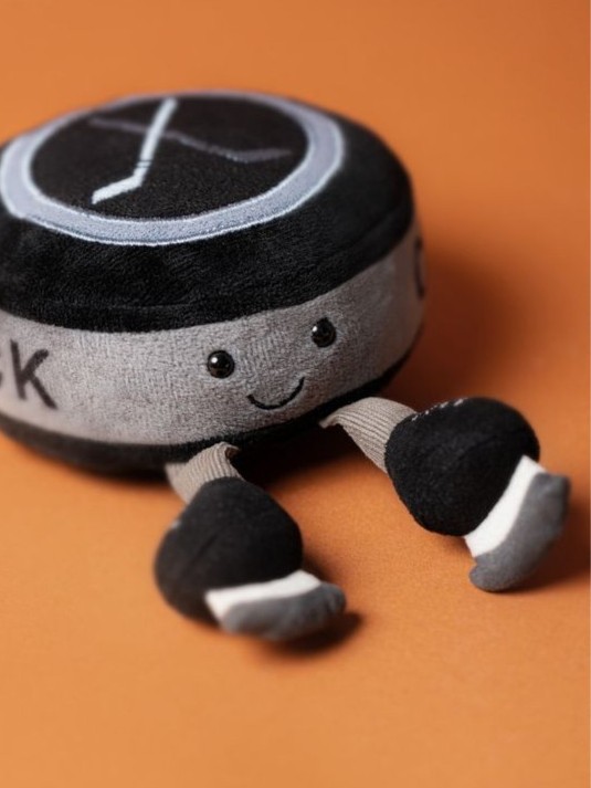 Wesoły Krążek Hokejowy Jellycat 12 cm