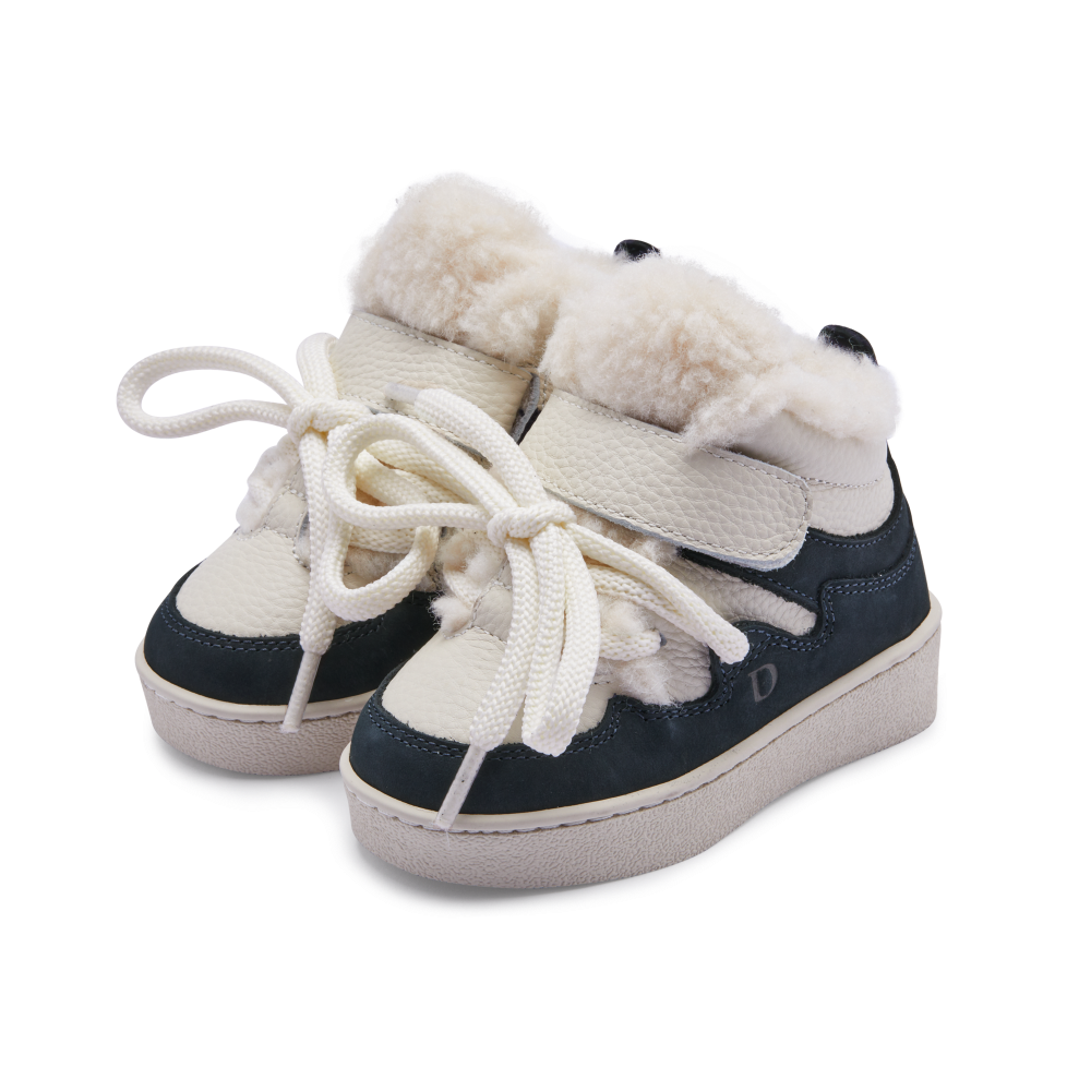 Donsje - buty dziecięce ocieplane Kicco Sneakers Navy Nubuck
