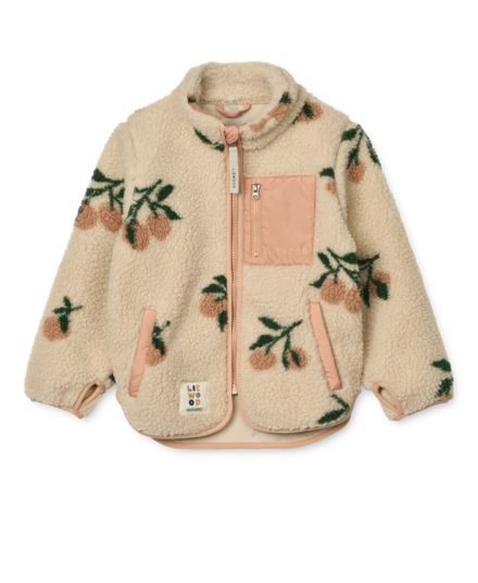 Liewood - kurtka dziecięca Nolan Pile Jacket Peach Sea shell