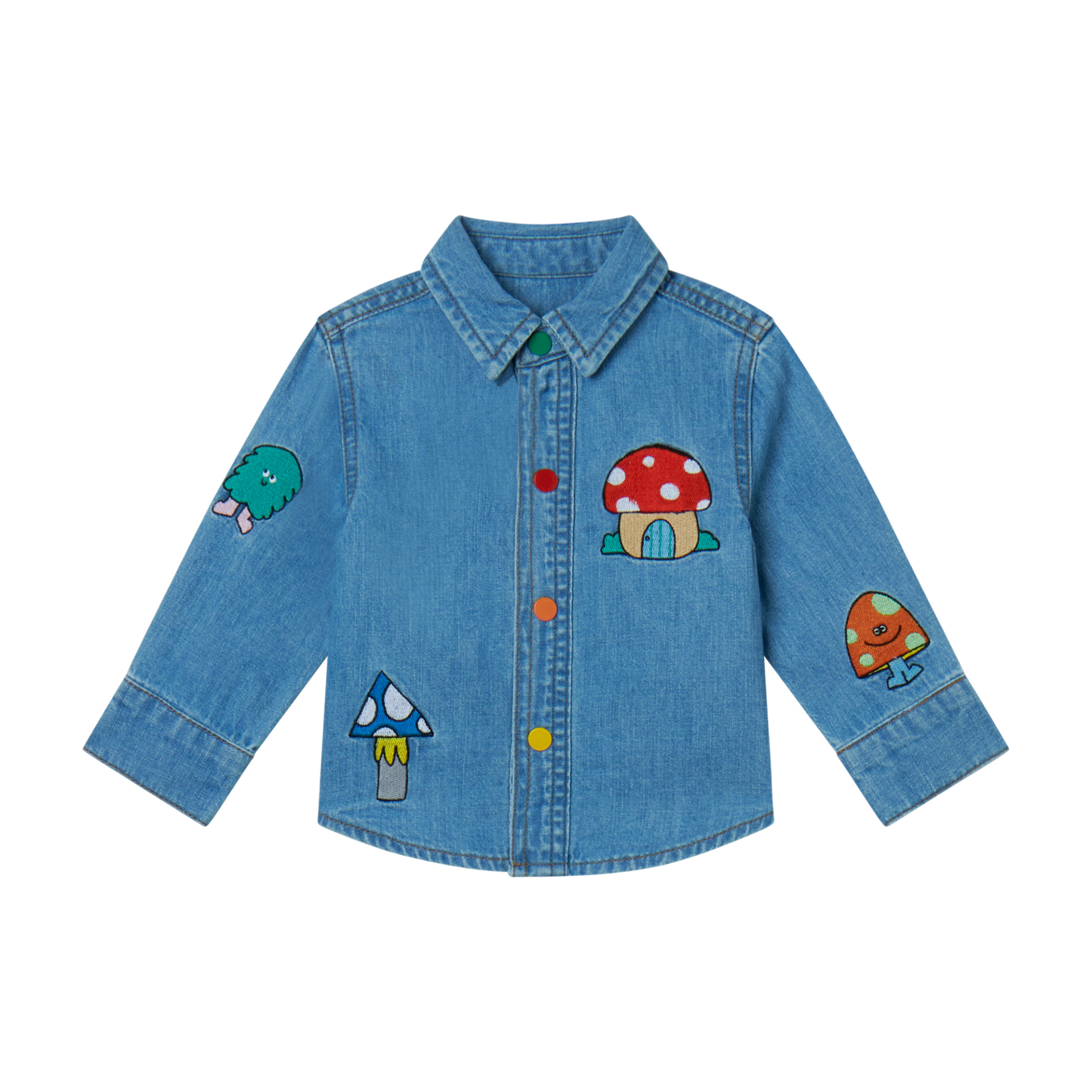 Stella McCartney - stylizacja letnia dla chłopca Denim Muchomor