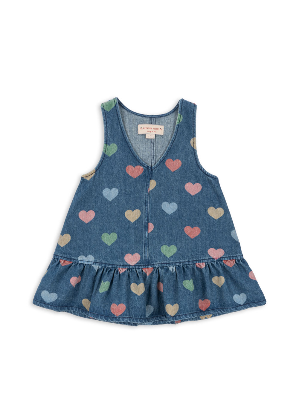 Konges Sløjd - sukienka jeansowa dziecięca Magot Dress GOTS Bon Coeur Colore