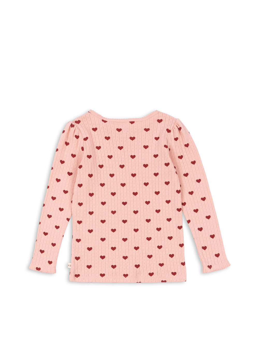Konges Sløjd - koszulka z długim rękawem Minnie Blouse GOTS Amour Rouge
