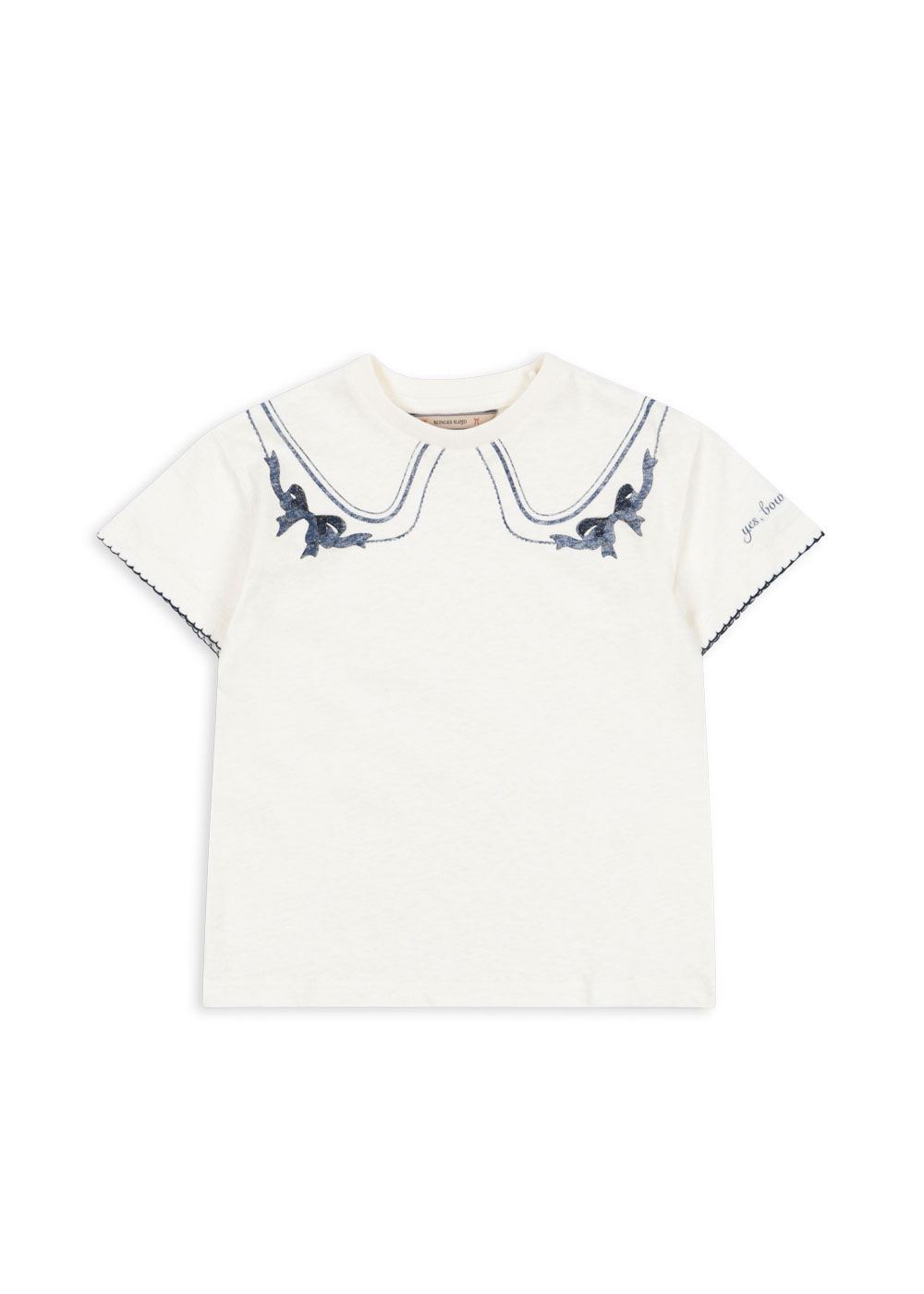 Konges Sløjd - koszulka dziecięca Era Tee OCS Off White/Bow Collar