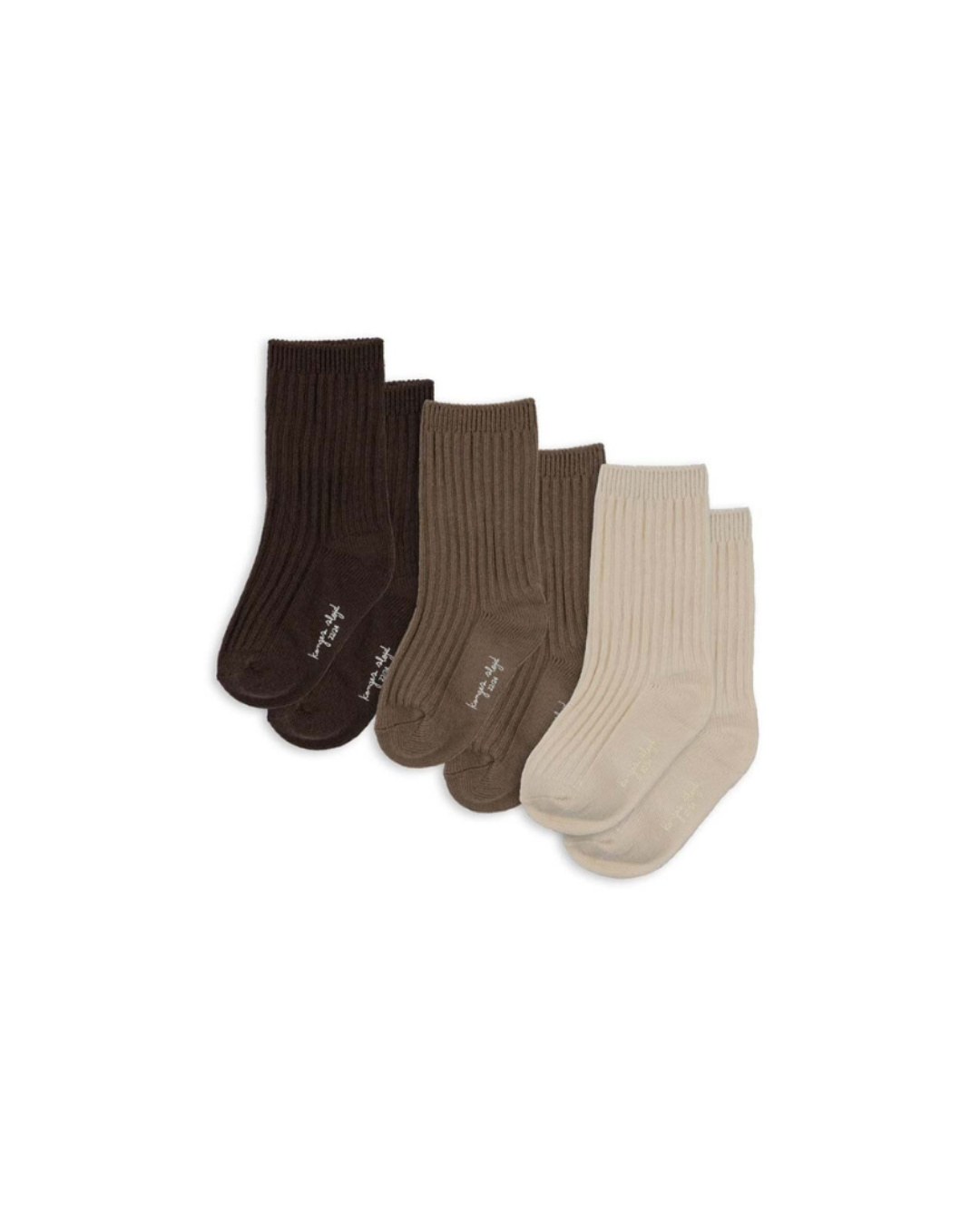 Konges Sløjd - skarpetki dla dzieci 3-pak Rib 