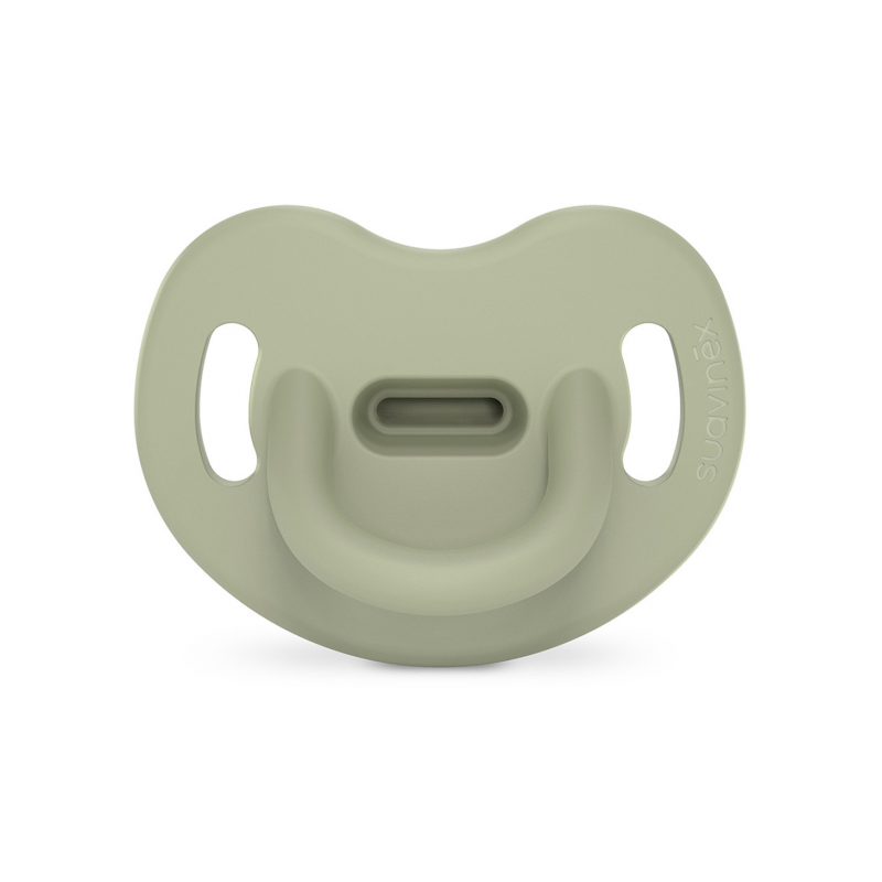 Suavinex - smoczek uspokajający anatomiczny silikonowy SX Pro New All Silicone Zielony 0-6m