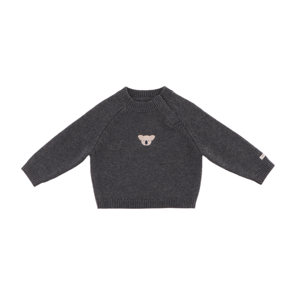 Donsje - sweter niemowlęcy z wełny merino Sibbe Koala