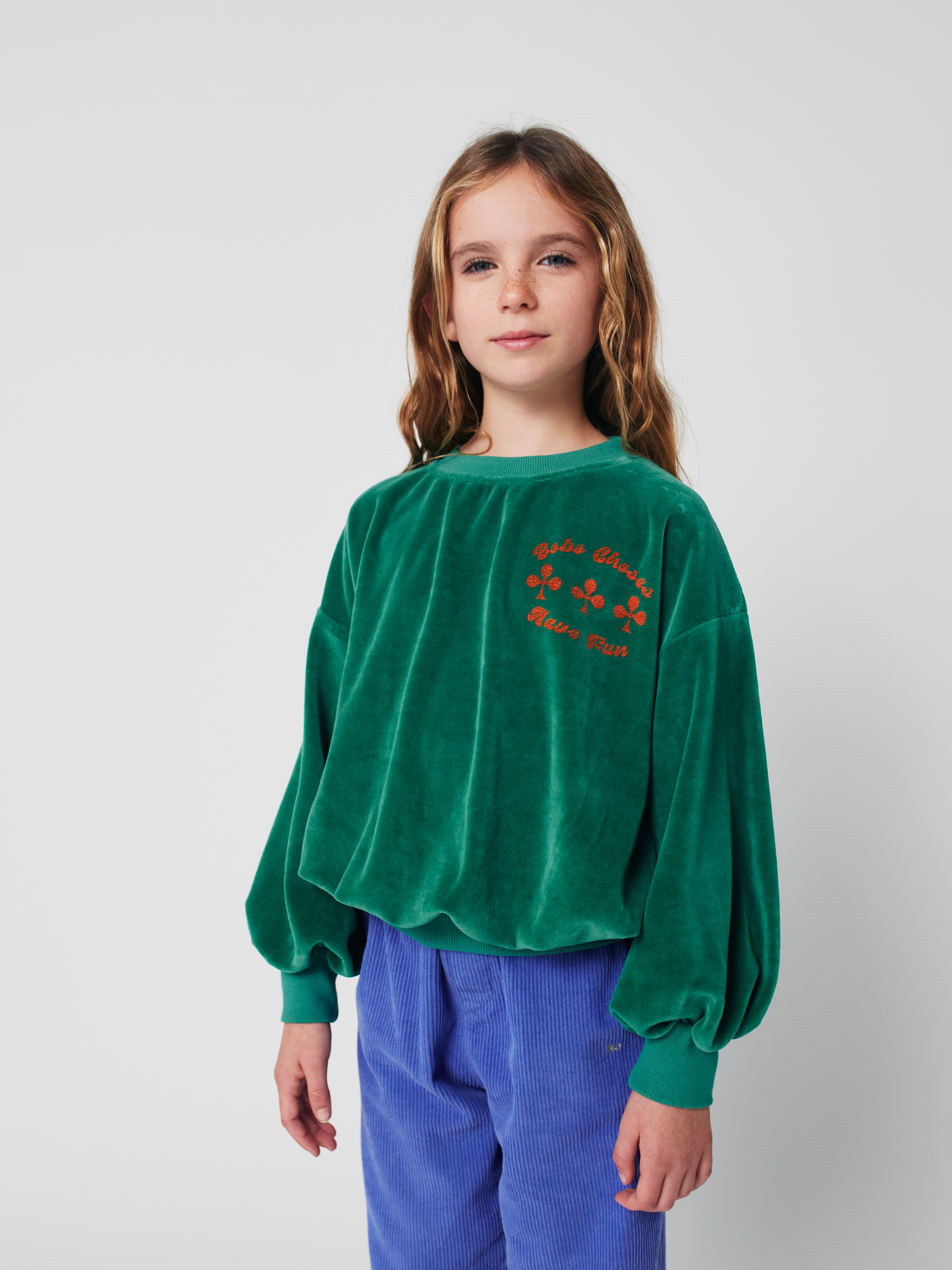 BOBO CHOSES - bluza Have Fun Velvet Sweatshirt