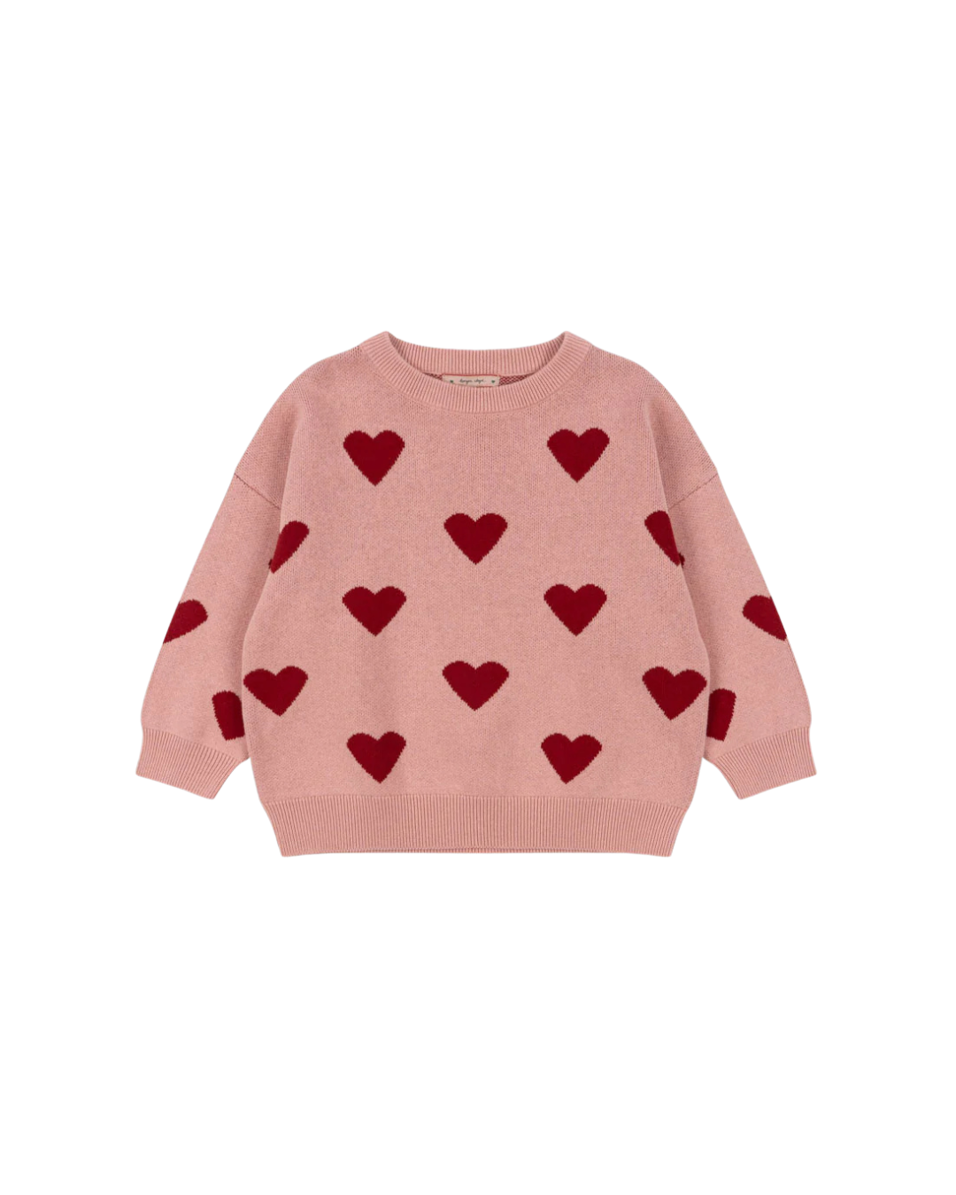 Konges Sløjd - sweter bawełniany dziecięcy Lapis Knit Blouse Mellow Rose