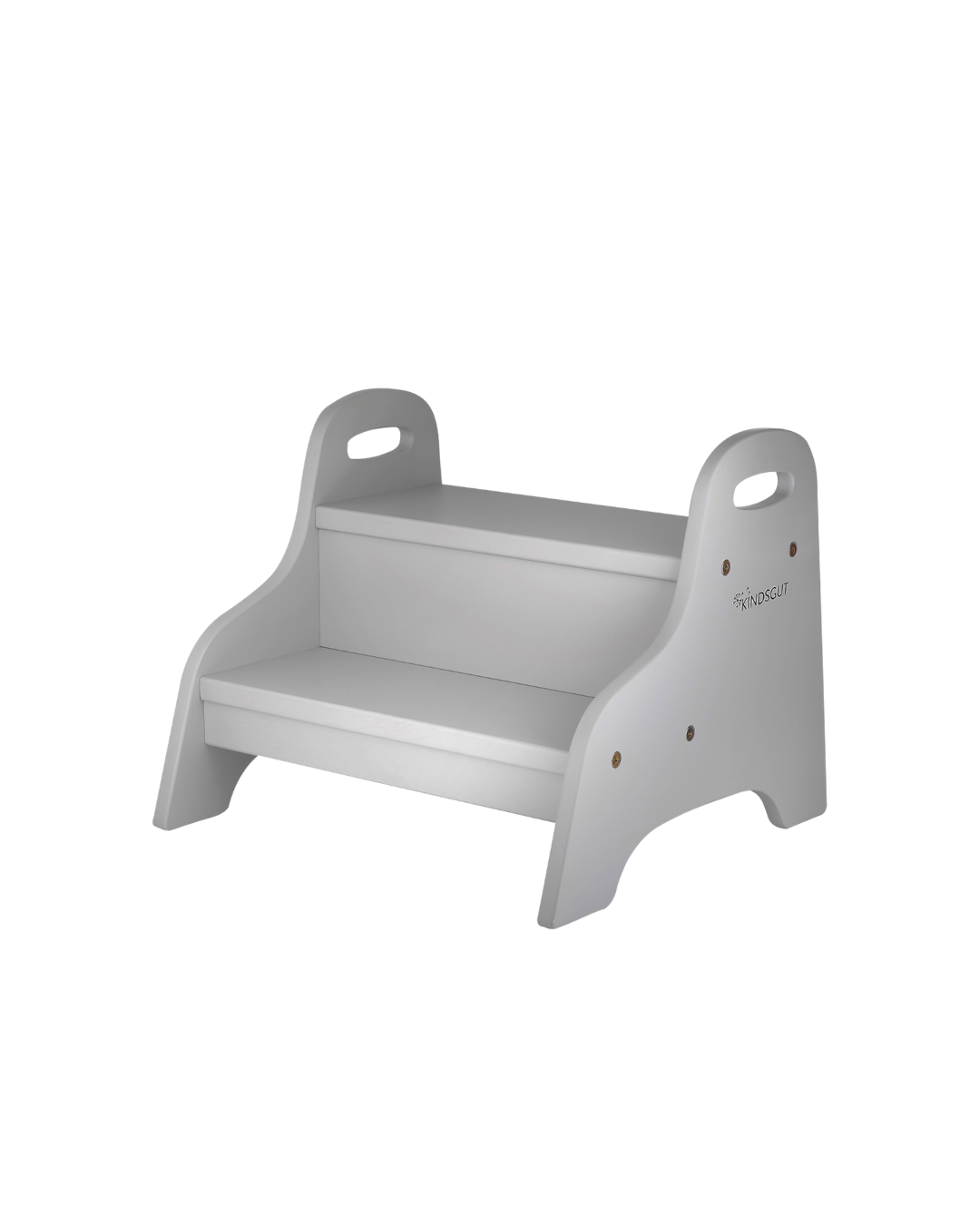 Kindsgut - drewniany stopień podest podwyższający dla dziecka jasnoszary Kindsgut - drewniany stopień podest podwyższający dla dziecka jasnoszary