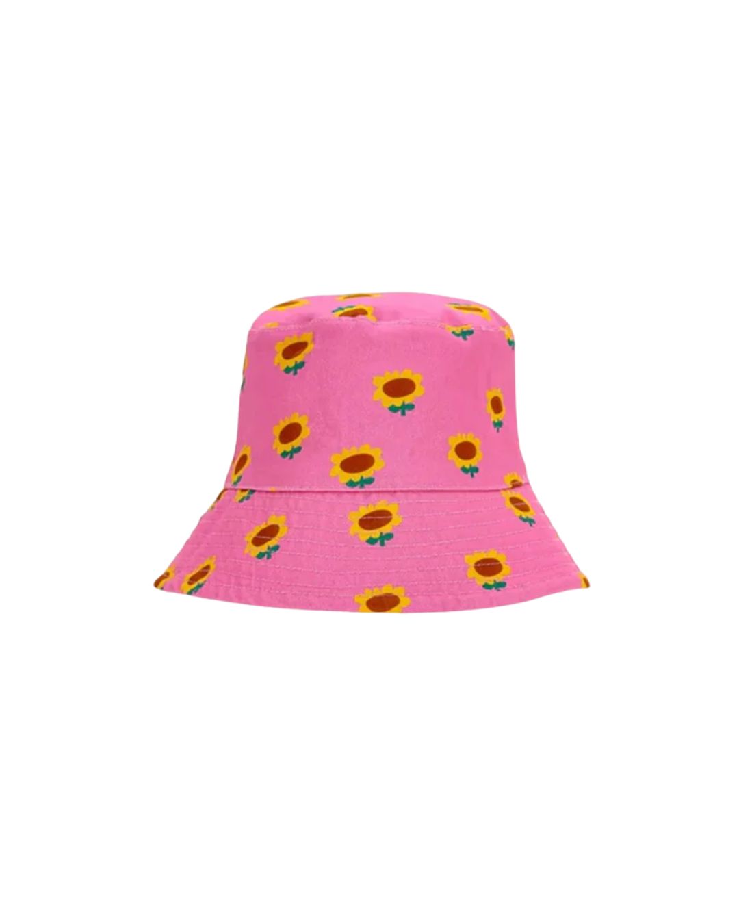 BOBO CHOSES - dwustronny kapelusz dziecięcy Sunflower fuchsia fuksja