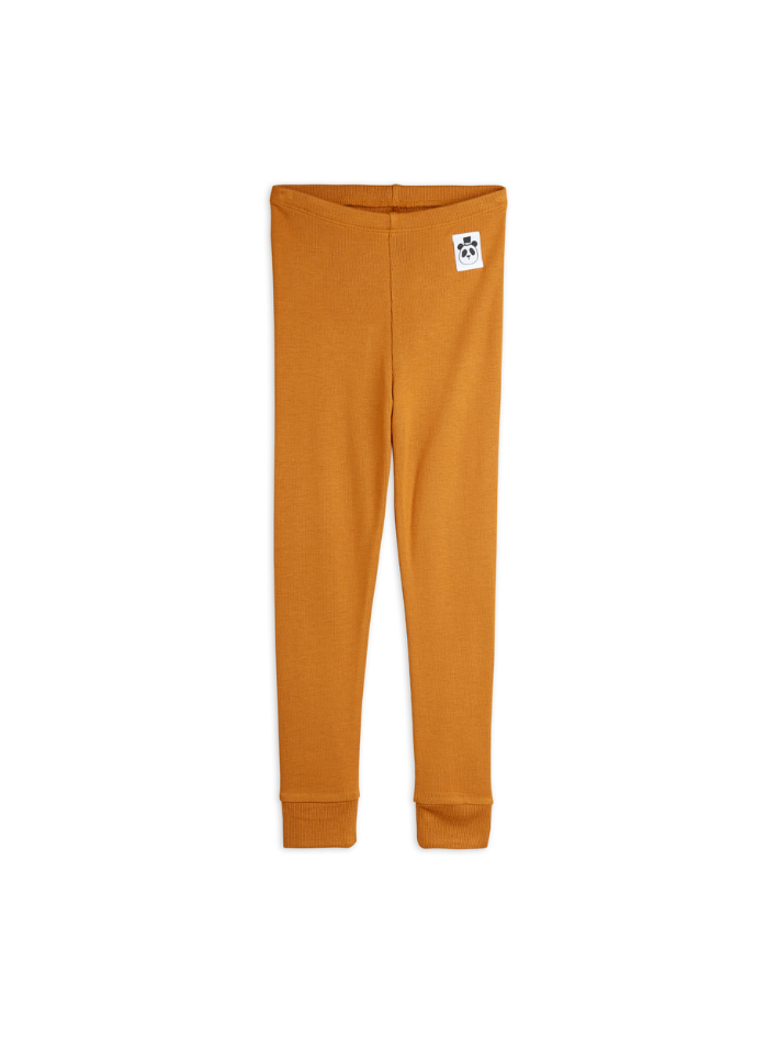 Mini Rodini - legginsy Modal Rib Brown