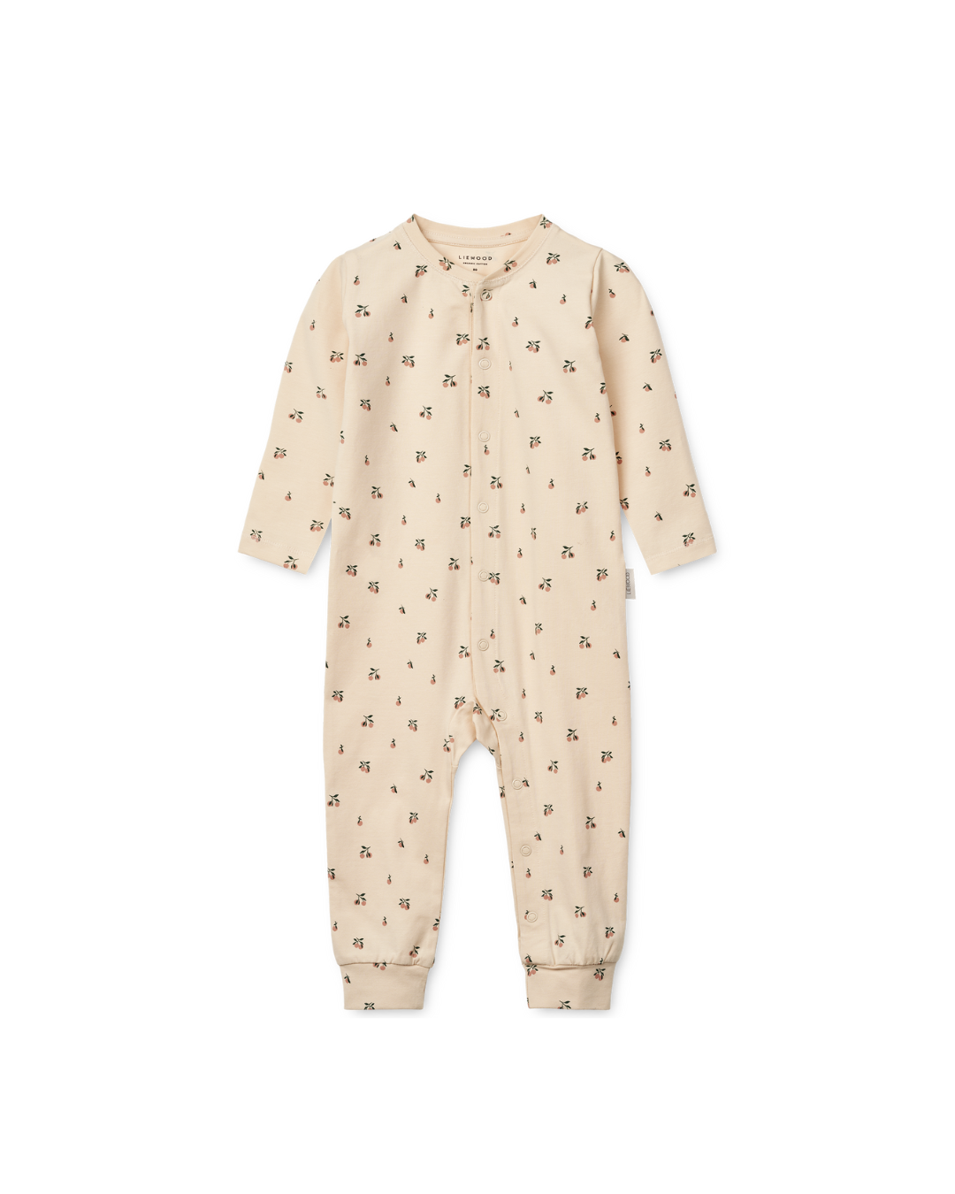 Liewood - pajacyk śpioszki niemowlęce Birk Printed sea shell peach mini