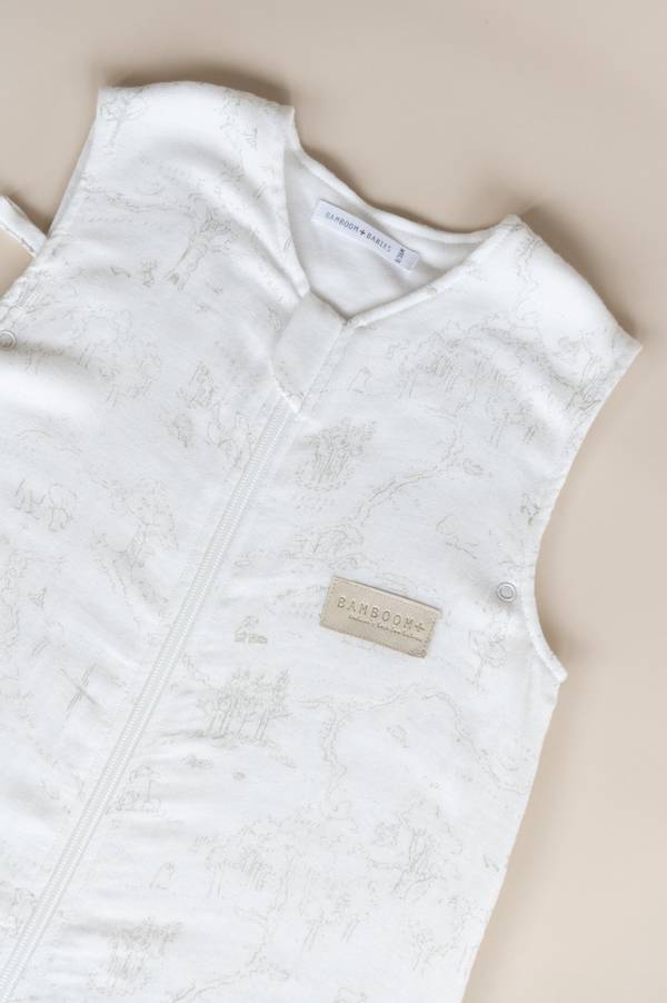 Bamboom - letni śpiworek niemowlęcy 0-6m Boomy's World Oyster Grey