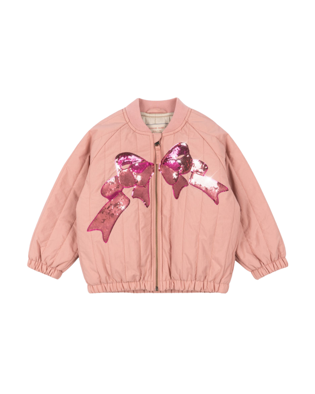 Konges Sløjd - pikowana kurtka bomberka Juno Sequin Bomber Jacket Rosette