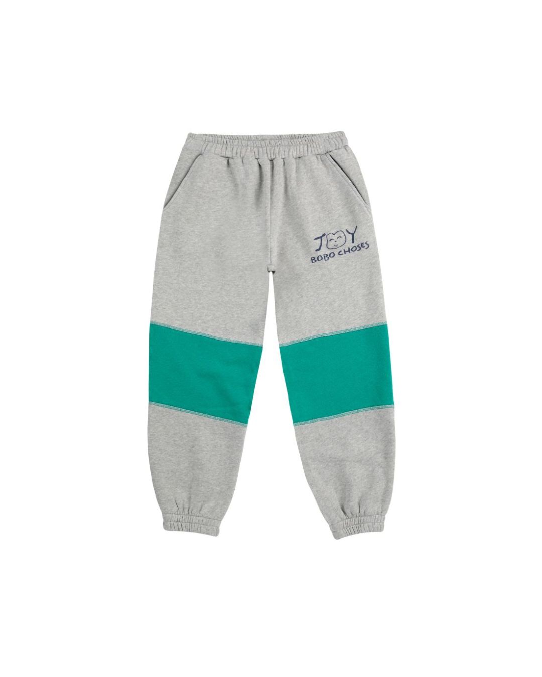 BOBO CHOSES - spodnie do joggingu Joy heather grey melanżowo-szare