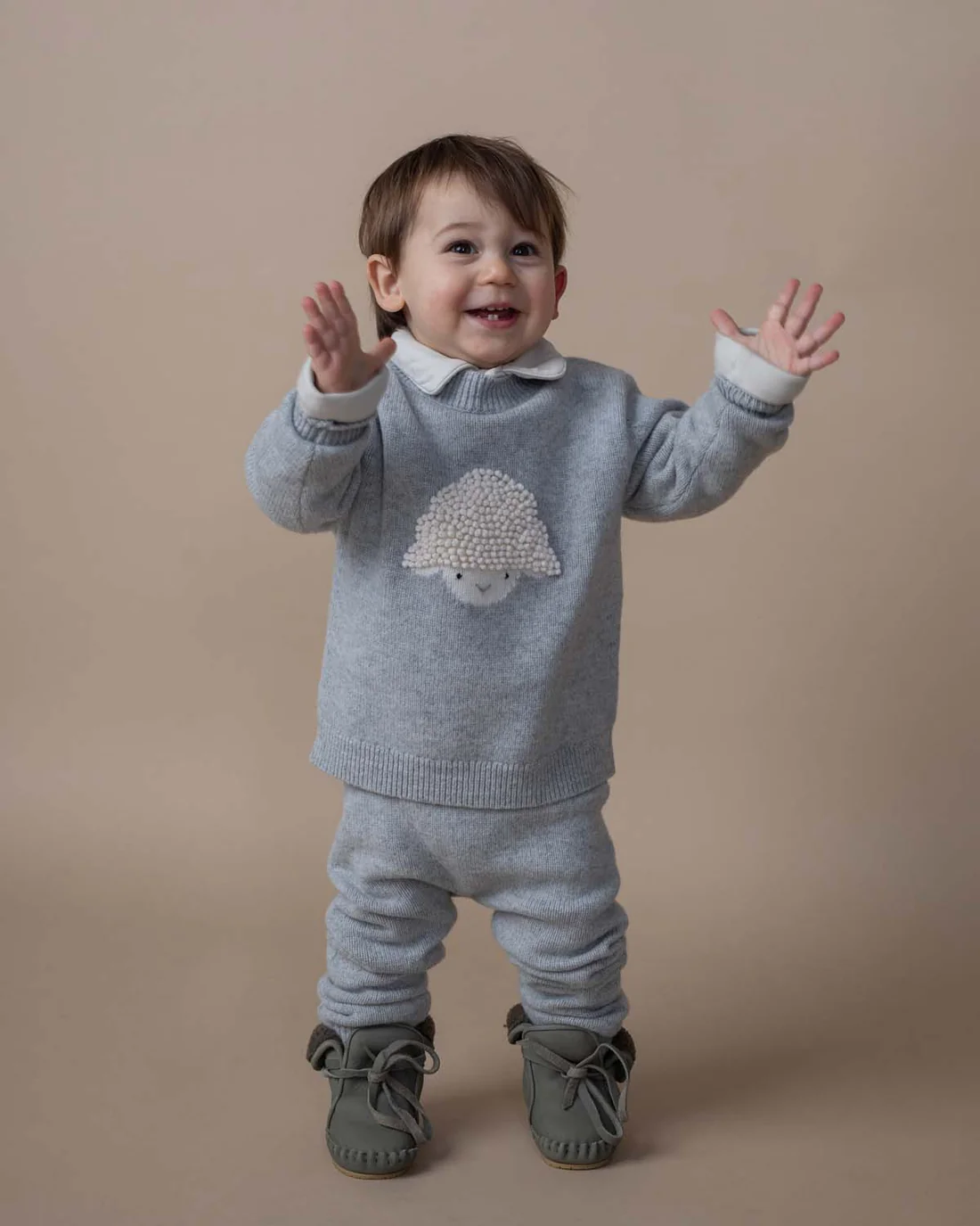 Donsje - sweter dla malucha z wełny merino Denn Merino Wool Lammy