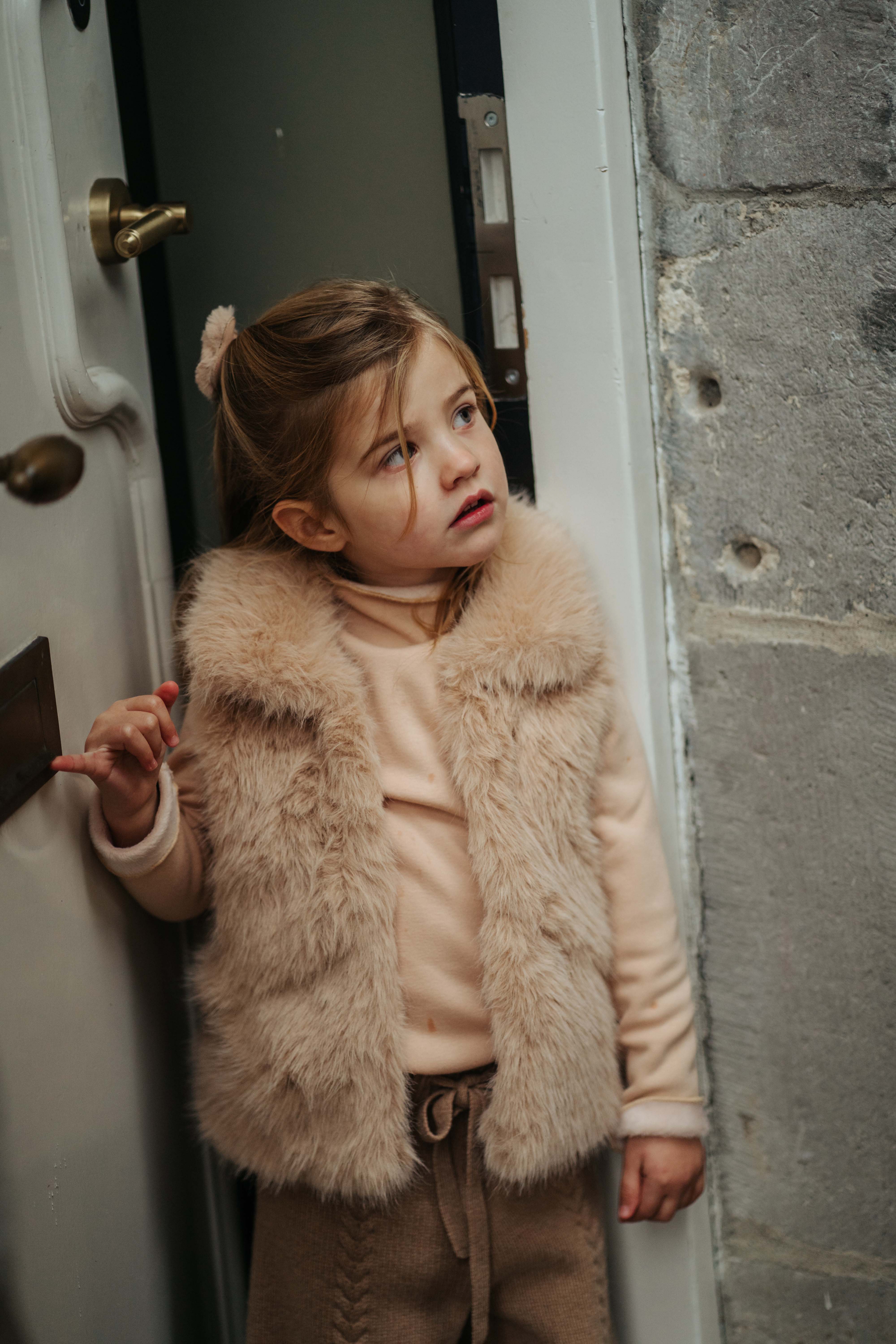 Donsje - bezrękawnik Roswita Gilet Cloudy Rose Teddy