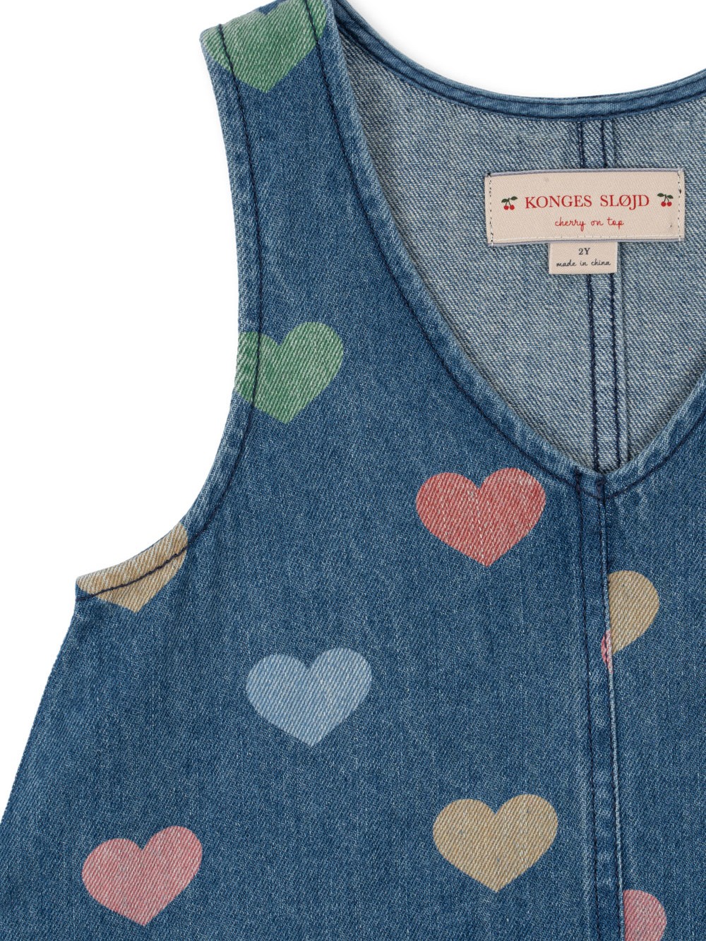 Konges Sløjd - sukienka jeansowa dziecięca Magot Dress GOTS Bon Coeur Colore