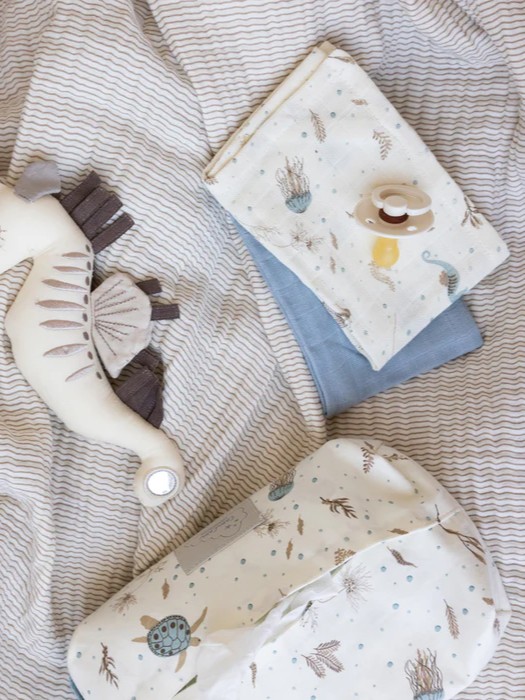 Cam Cam Copenhagen - zestaw otulaczy pieluszek z bawełny organicznej GOTS 4-szt. Sea Garden Cam Cam Copenhagen - zestaw otulaczy pieluszek z bawełny organicznej GOTS 4-szt. Sea Garden