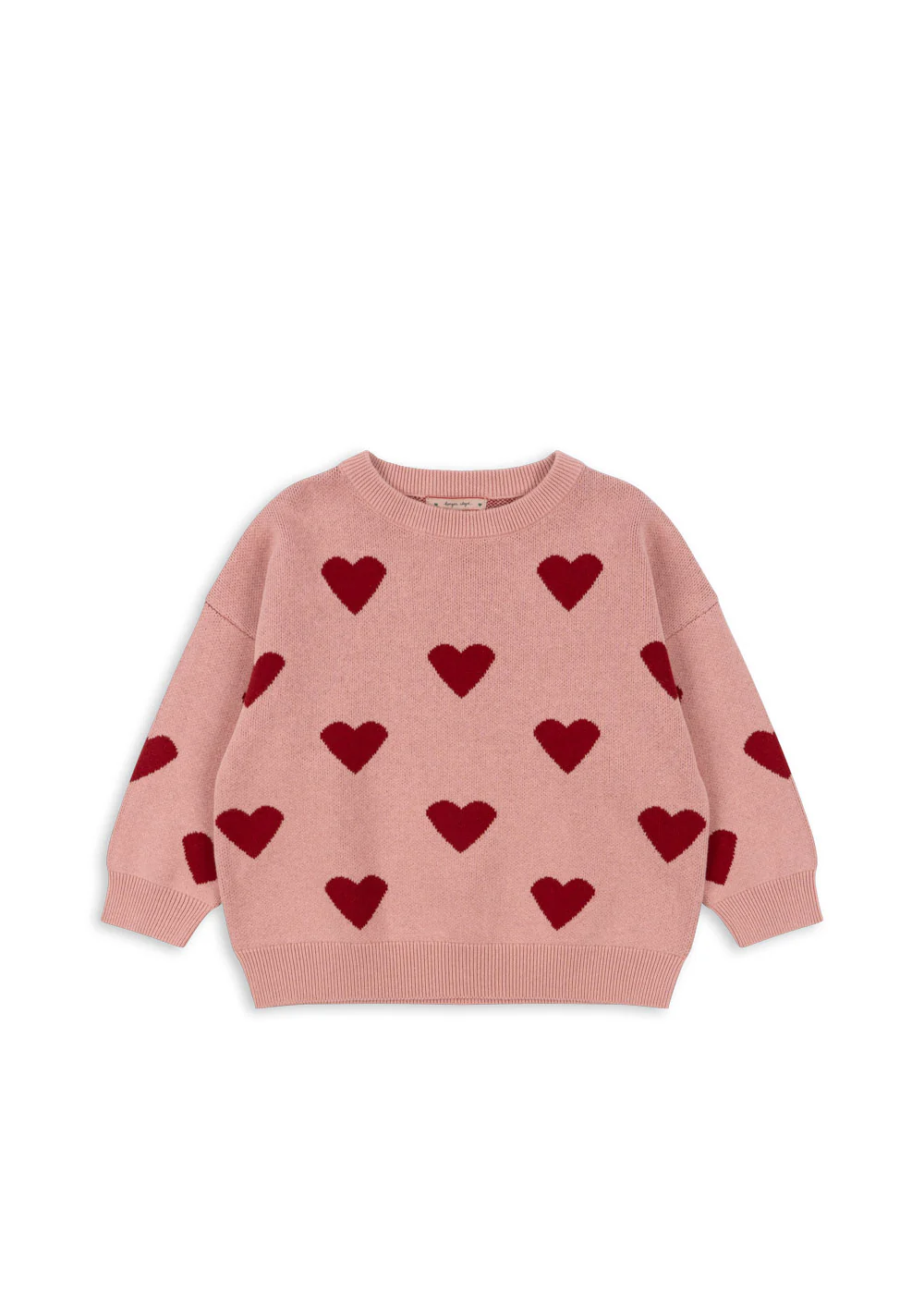 Konges Sløjd - sweter bawełniany dziecięcy Lapis Knit Blouse Mellow Rose