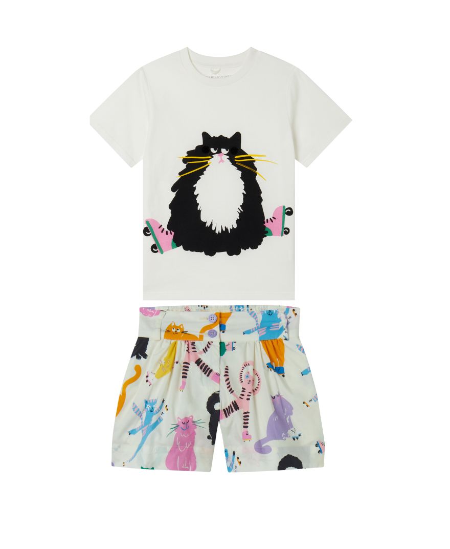 Stella McCartney - Stylizacja dziewczęca Cats Print