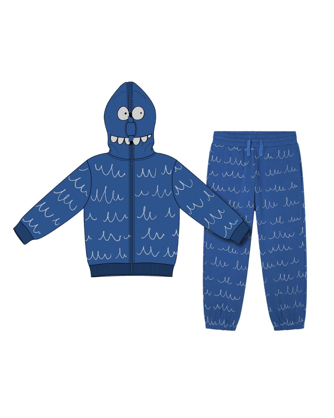 Stella McCartney - dres bawełniany Yeti Wiggle z kapturem Stella McCartney - dres bawełniany Yeti Wiggle z kapturem