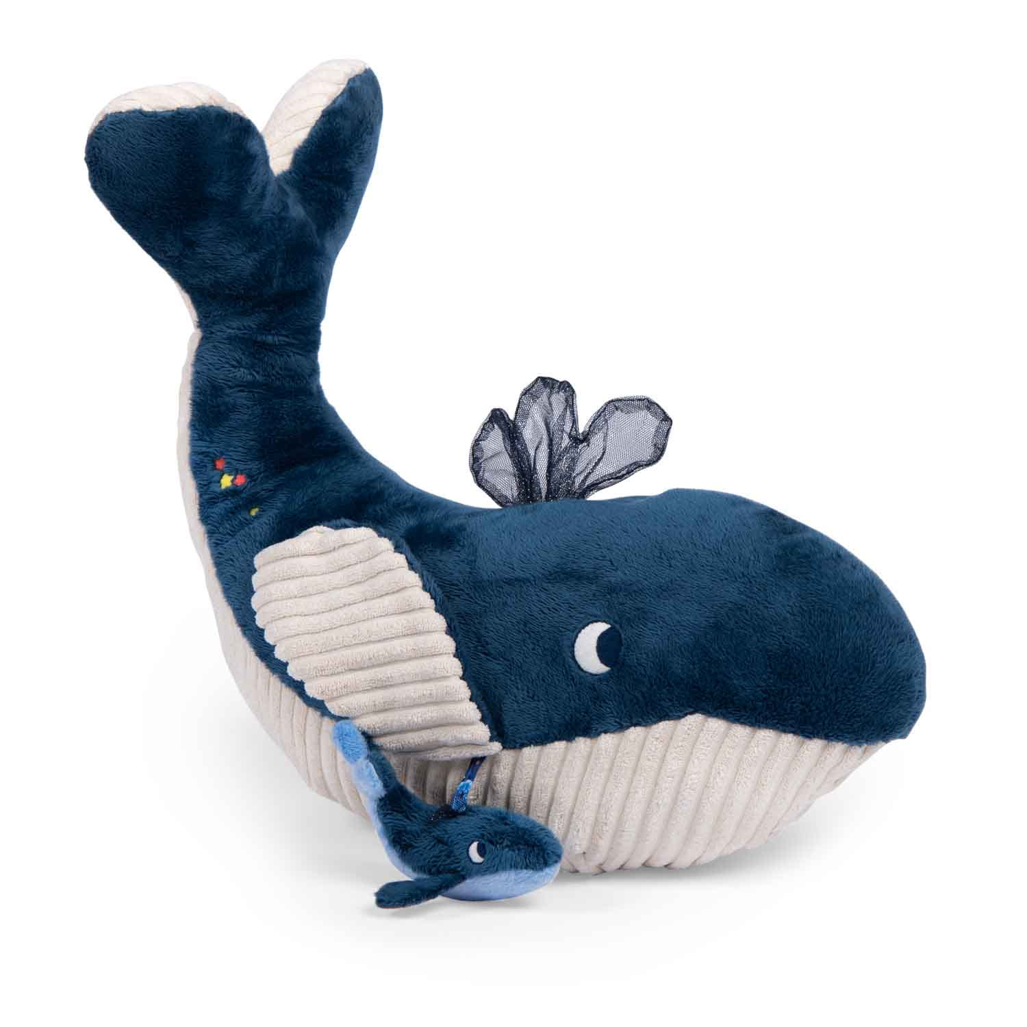 Moulin Roty - maskotka aktywizująca Wieloryb 54 cm
