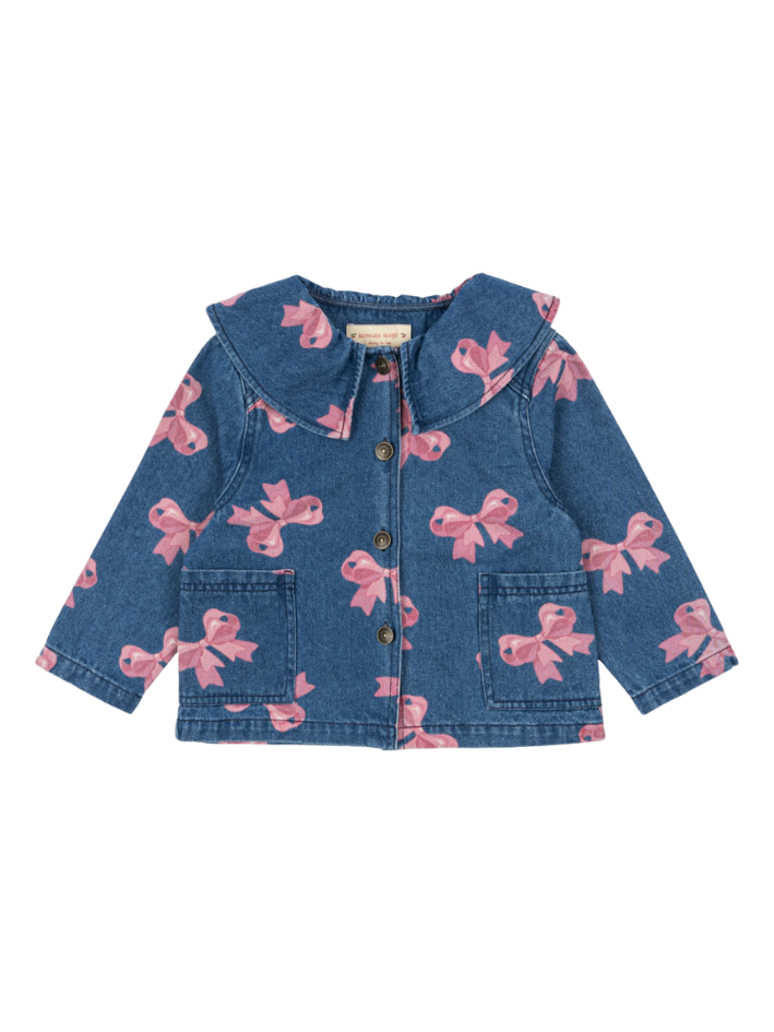 Konges Sløjd - kurtka dziecięca koszulowa Magot Collar Jacket GOTS Bella Bow