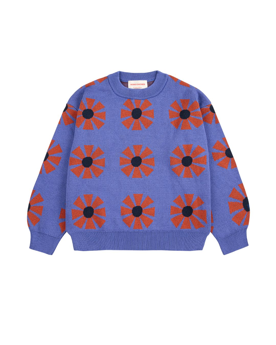 BOBO CHOSES - żakardowy sweter dziecięcy Kaleidoscope All Over 