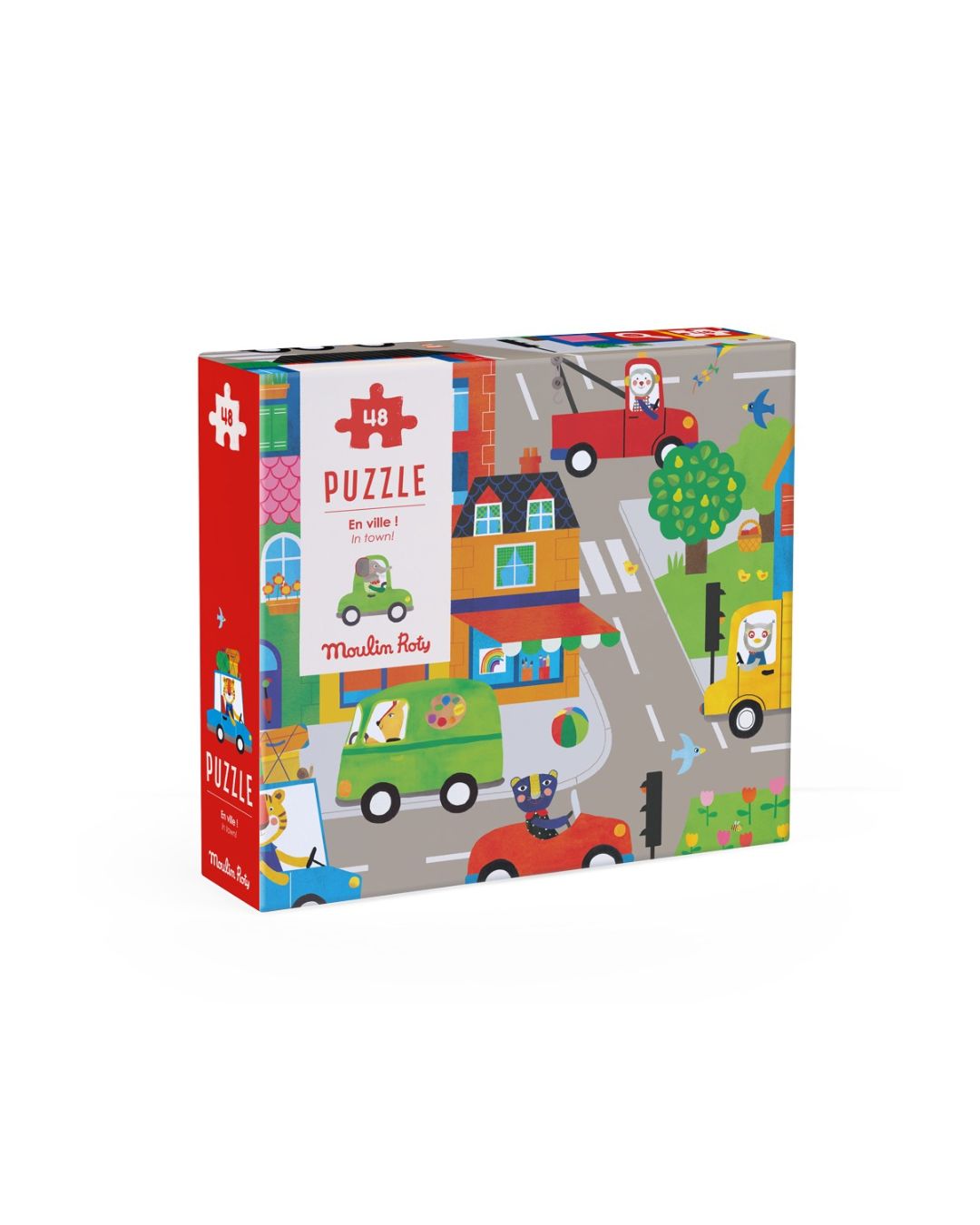 Moulin Roty - puzzle 48 elementów W mieście