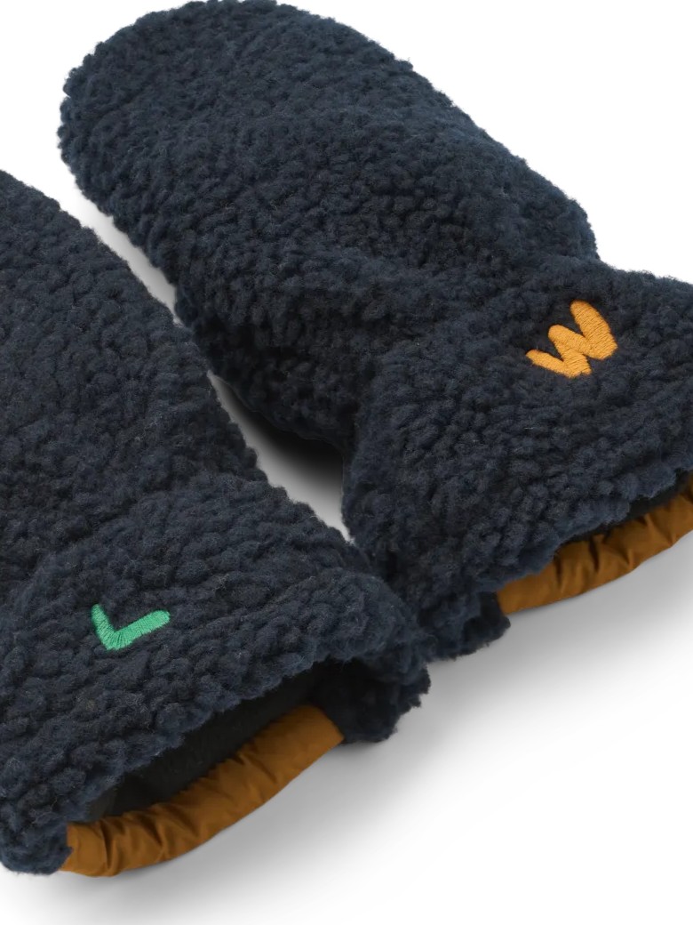Liewood - rękawiczki z polaru Grethe Pile Gloves Classic Navy