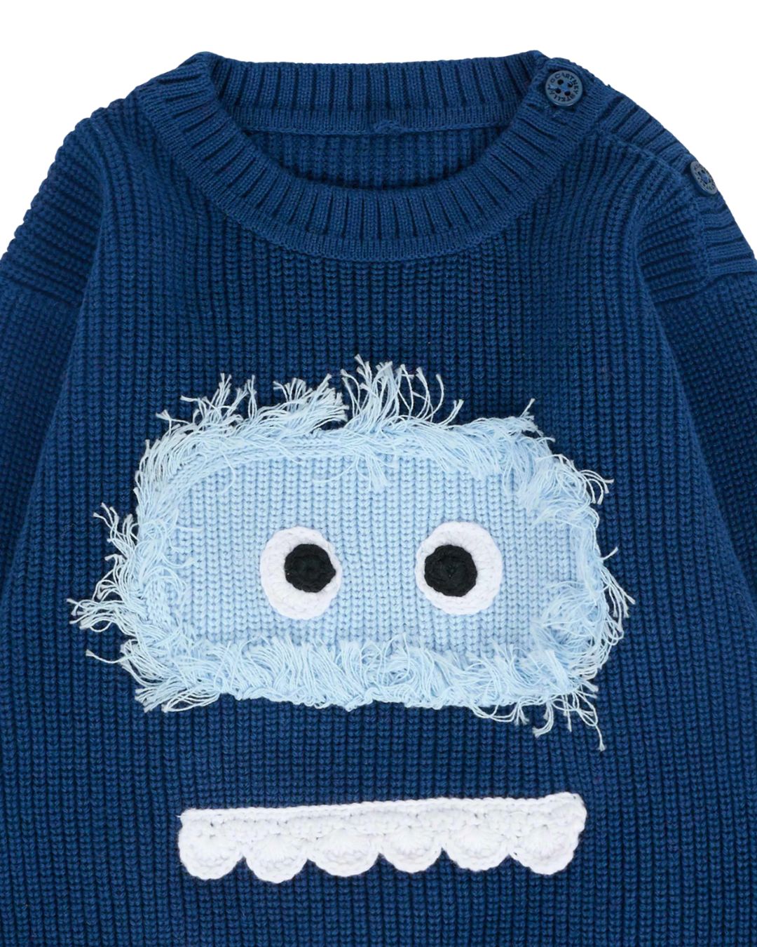 Stella McCartney - sweter niemowlęcy z naszywką Yeti