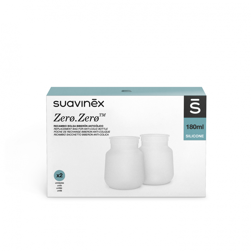 Suavinex - wymienne woreczki do butelki Zero Zero 2 szt. 180 ml