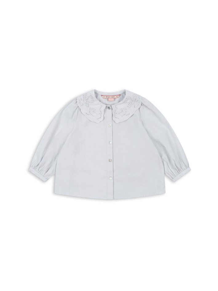 Konges Sløjd - bluzka dzięcięca Rilo Collar Shirt GOTS Gray Dawn
