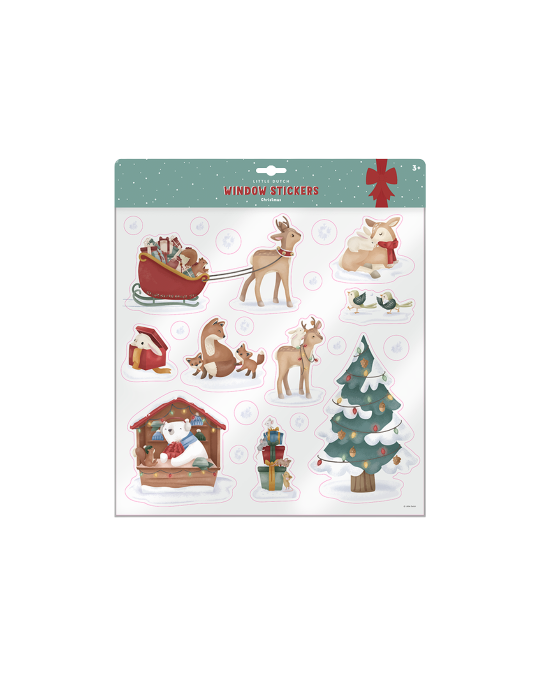 Świąteczne naklejki na okno Little Dutch X-MAS Świąteczne naklejki na okno Little Dutch X-MAS