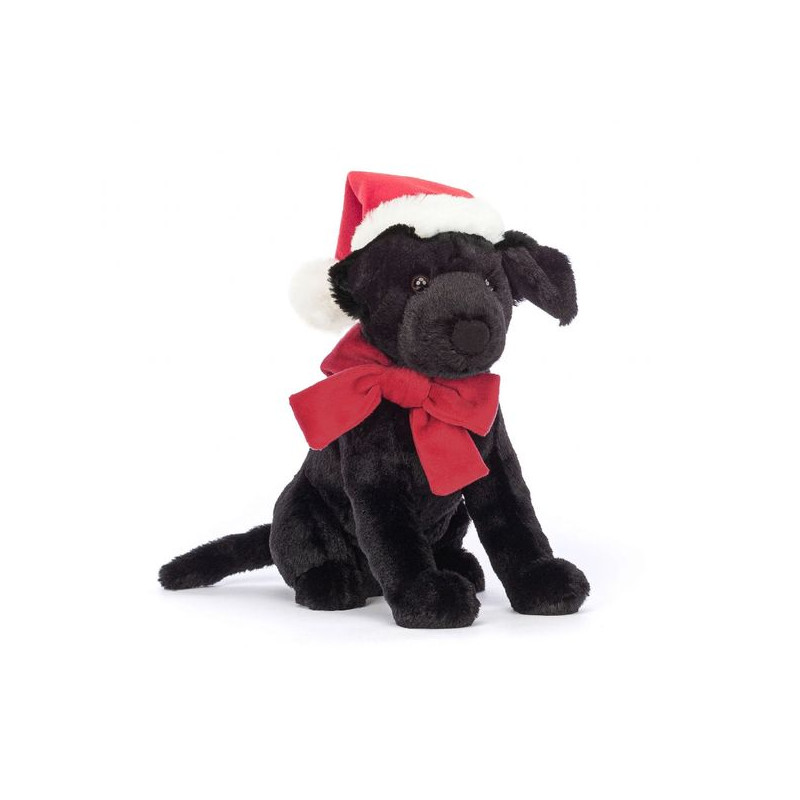 Labrador Jellycat w Czapce Świętego Mikołaja 22 cm