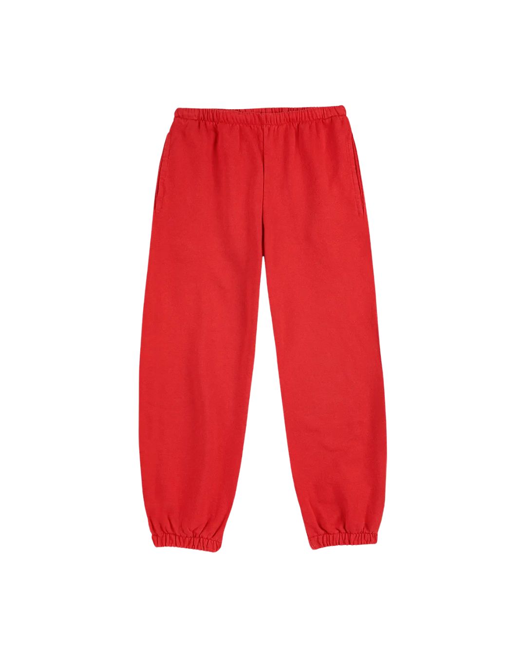 BOBO CHOSES - dziecięce spodnie dresowe Curve Jogging Pants czerwone
