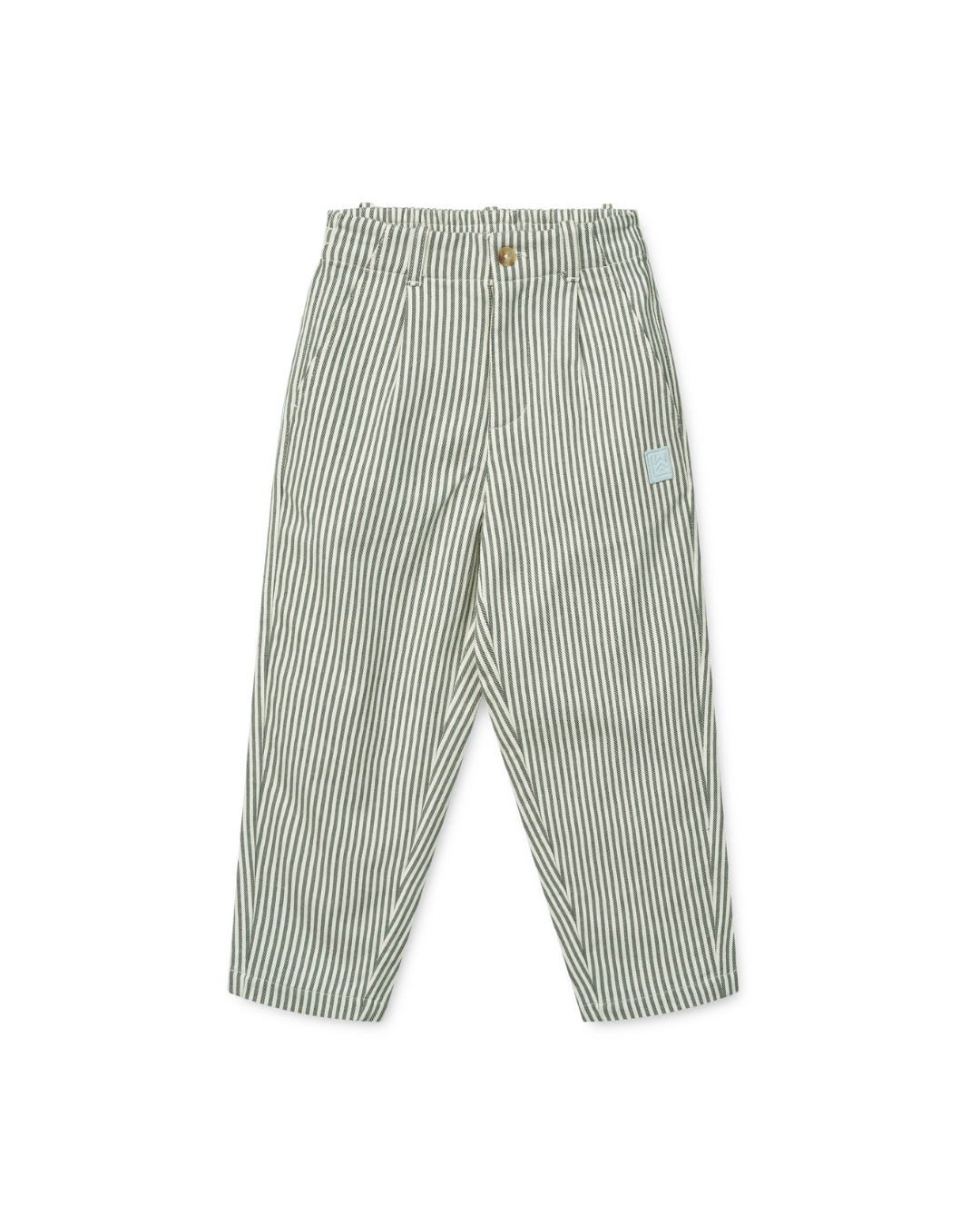 Liewood - spodnie Beal Stripe Whale Blue creme de la creme