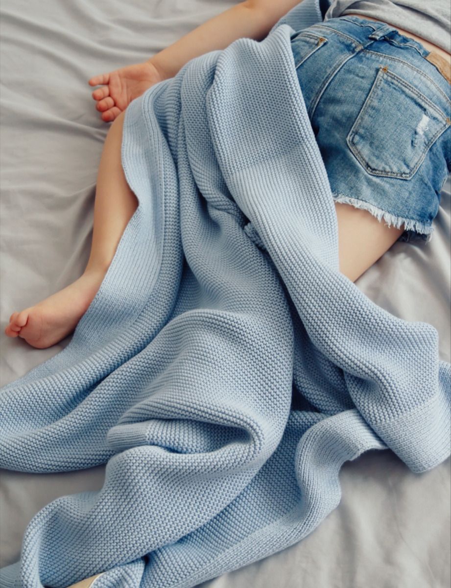 My Memi - bambusowy kocyk 80x100 Classic Baby Blue
