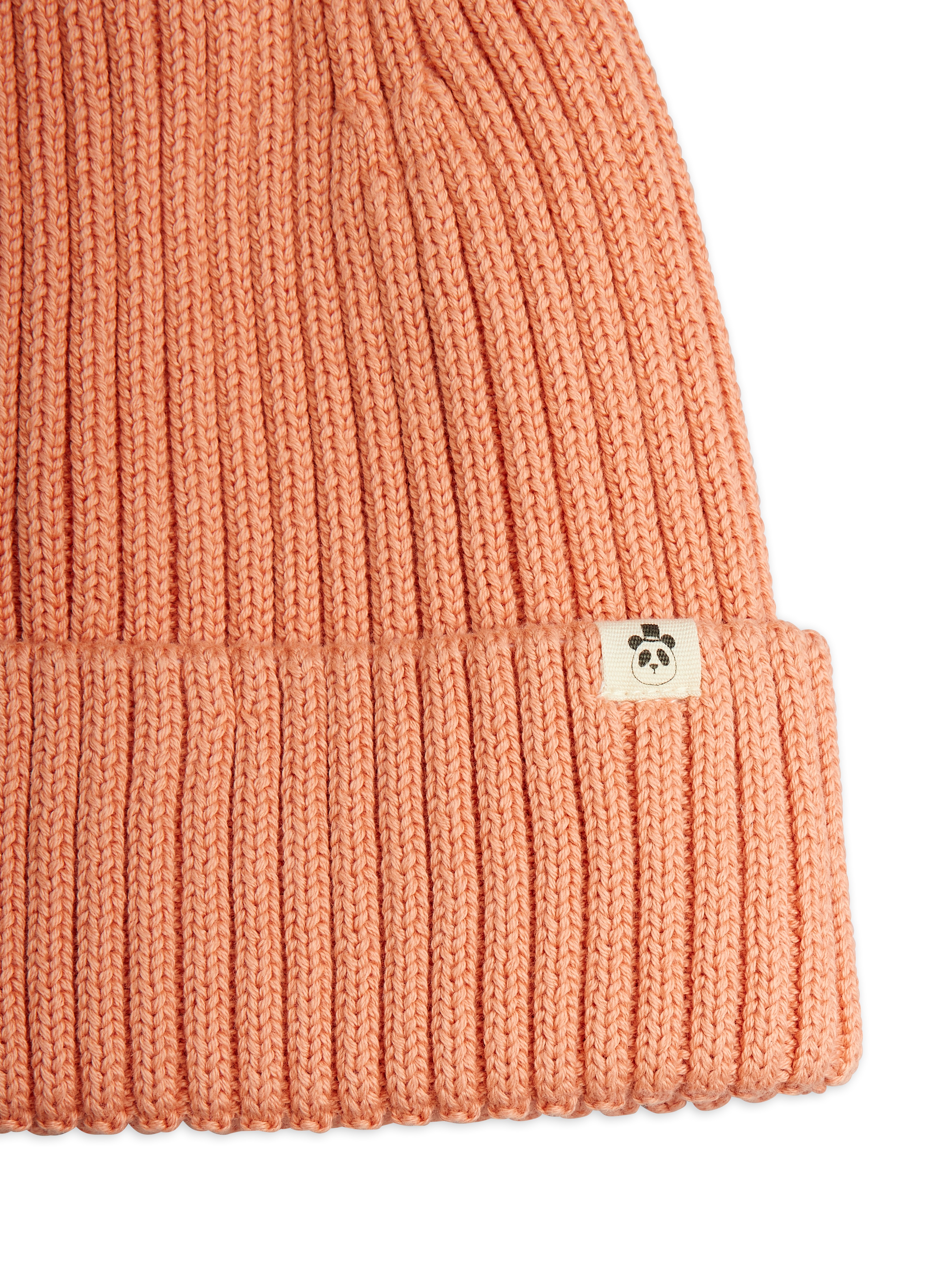 Mini Rodini - bawełniana czapka beanie różowa