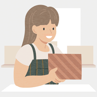 Ilustracja biodegradowalnych opakowań